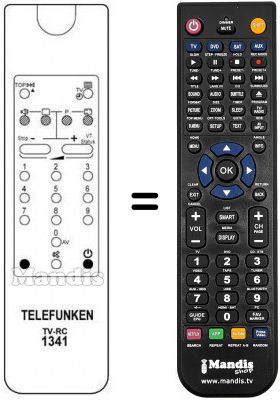 Replacement remote control Telefunken S259NCL