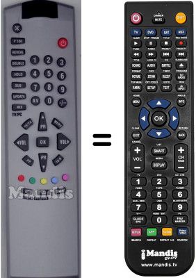 Replacement remote control Dantax 30 LCD B1