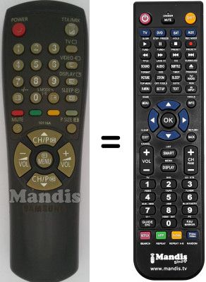 Replacement remote control Samsung CK703CN3X/XEH Replacement remote control Samsung CK703CN3X/XEH