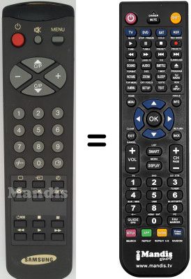 Replacement remote control Samsung CX6835TZ