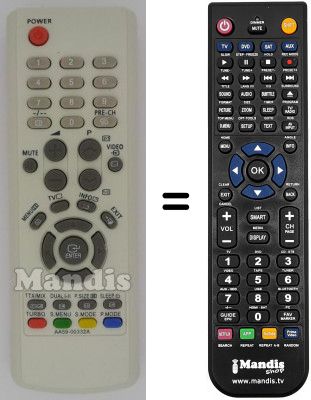 Replacement remote control Samsung AA59-00332A Replacement remote control Samsung AA59-00332A
