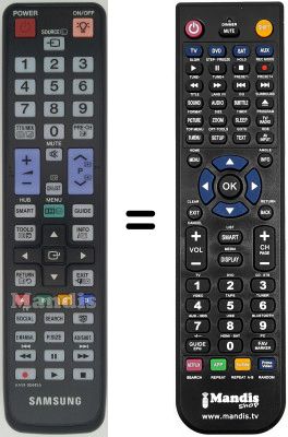 Replacement remote control Samsung LE-40S62BXXEC Replacement remote control Samsung LE-40S62BXXEC
