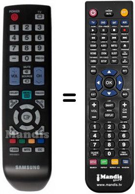 Replacement remote control BN59-00857A Replacement remote control BN59-00857A