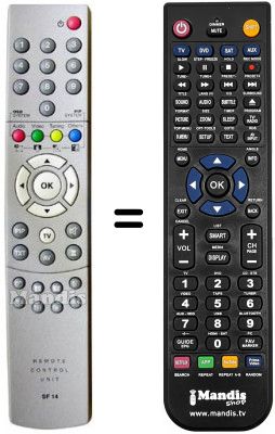 Replacement remote control Seleco ON8430SC
