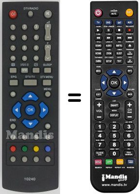 Replacement remote control Sharp 10240