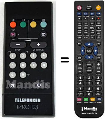 Replacement remote control Telefunken FS535NIC Replacement remote control Telefunken FS535NIC