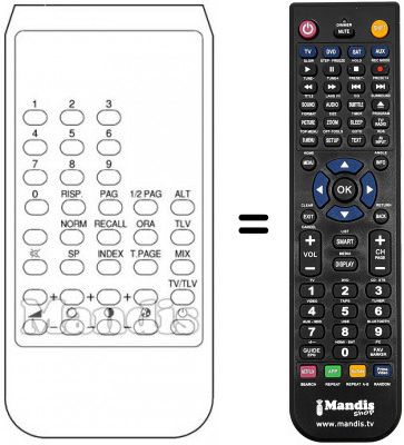 Replacement remote control REMCON618