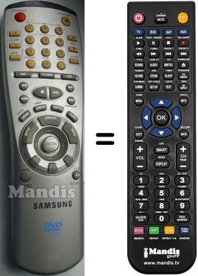 Replacement remote control Samsung SV-DVD1E