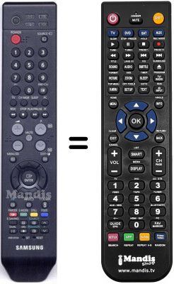 Replacement remote control BN59-00539A Replacement remote control BN59-00539A