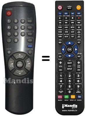 Replacement remote control Samsung AA59-00104D Replacement remote control Samsung AA59-00104D