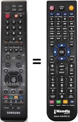 Replacement remote control Samsung LE52M87BDXXEU Replacement remote control Samsung LE52M87BDXXEU