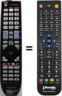Replacement remote control Samsung LE32M71BX/NWT
