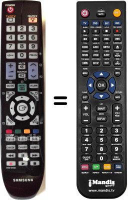 Replacement remote control Samsung LE46A656A1FXUA Replacement remote control Samsung LE46A656A1FXUA