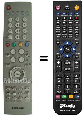Replacement remote control TM65A Replacement remote control TM65A