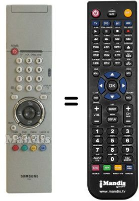 Replacement remote control Samsung AA5900266A Replacement remote control Samsung AA5900266A