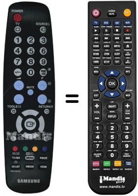 Replacement remote control Samsung BN5900676A Replacement remote control Samsung BN5900676A