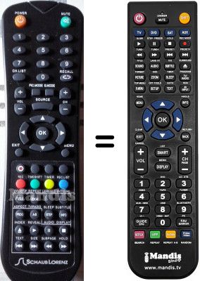 Replacement remote control Schaub Lorenz LD24-D09HDB