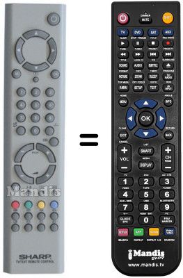 Replacement remote control Sharp 29MF96E
