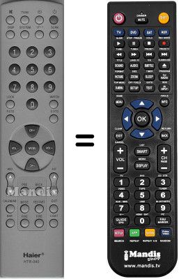 Replacement remote control Haier HTR-040