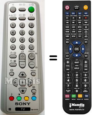 Replacement remote control Sony KV-21CL1K Replacement remote control Sony KV-21CL1K