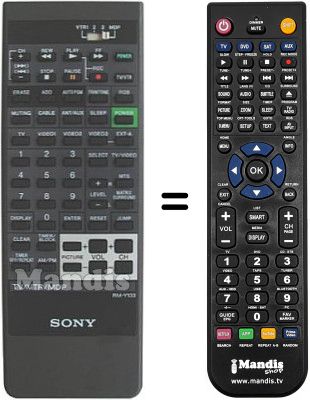 Replacement remote control RM-Y133