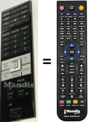 Replacement remote control Sony XEL-1