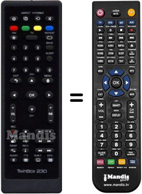 Replacement remote control STOREX TwinBox 230