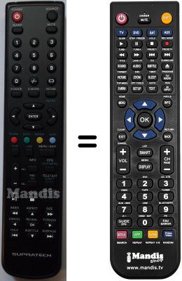Replacement remote control Supratech SUP7066