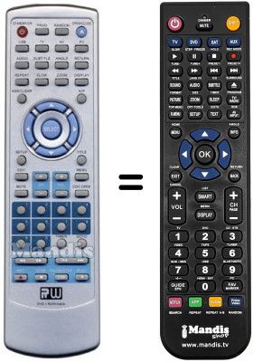 Replacement remote control REMCON768