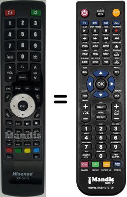 Replacement remote control Hisense LHDN32W12EU