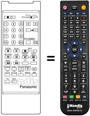 Replacement remote control Panasonic TNQ1411