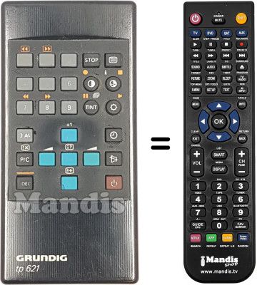 Replacement remote control Grundig TP 621