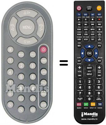 Replacement remote control Telesystem TS07AX