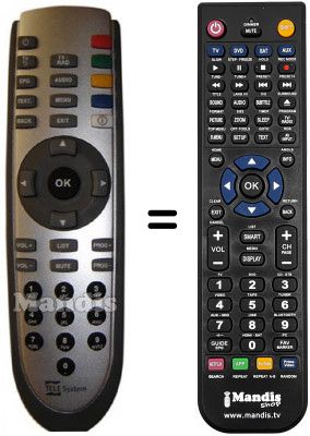 Replacement remote control REMCON1280