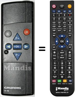Replacement remote control Grundig P37743EURO