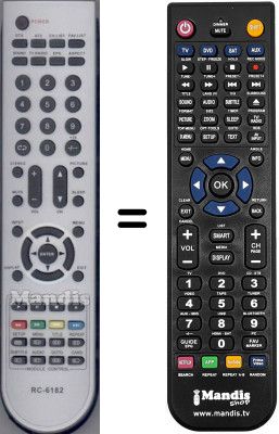 Replacement remote control RC-6182-TEAC