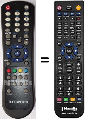 Replacement remote control Techwood RC1055