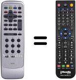 Replacement remote control Thomson 21111810 Replacement remote control Thomson 21111810