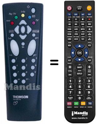 Replacement remote control Thomson 21MX130S