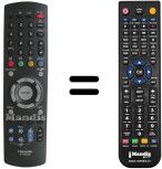 Replacement remote control Toshiba 23306326 Replacement remote control Toshiba 23306326
