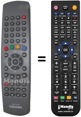 Replacement remote control Toshiba 42WH46P Replacement remote control Toshiba 42WH46P