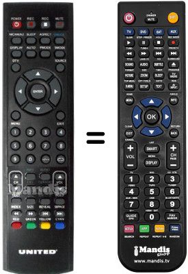 Replacement remote control LTW19X95 (V. 2016)