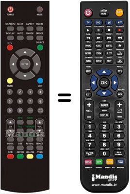 Replacement remote control United LTW26X95