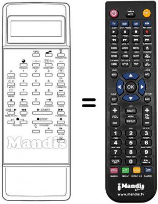 Replacement remote control REMCON158