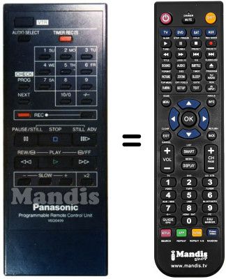 Replacement remote control Panasonic VEQ0499
