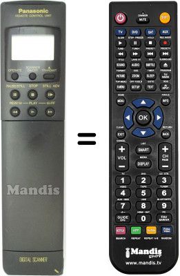 Replacement remote control Panasonic VEQ1473