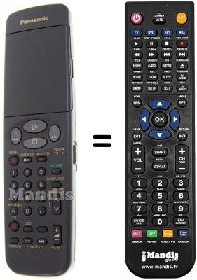 Replacement remote control Panasonic VEQ1957