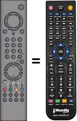 Replacement remote control Universum FT LCD 8145