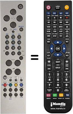Replacement remote control Goodmans LD3260 HDFVT