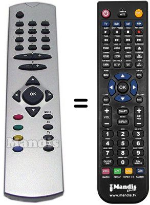 Replacement remote control Wharfedale CTV2185RF